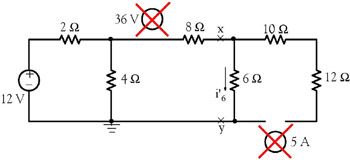superposition principle circuits examples