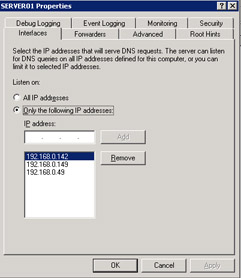  This figure shows the list of IP addresses to which the DNS server responds.