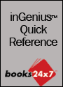 inGenius Quick Reference: A Quick Guide To Using The SkillSoft inGenius Functionality On Books24x7