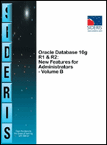 Oracle 10g New Features Sideris Courseware Corporation